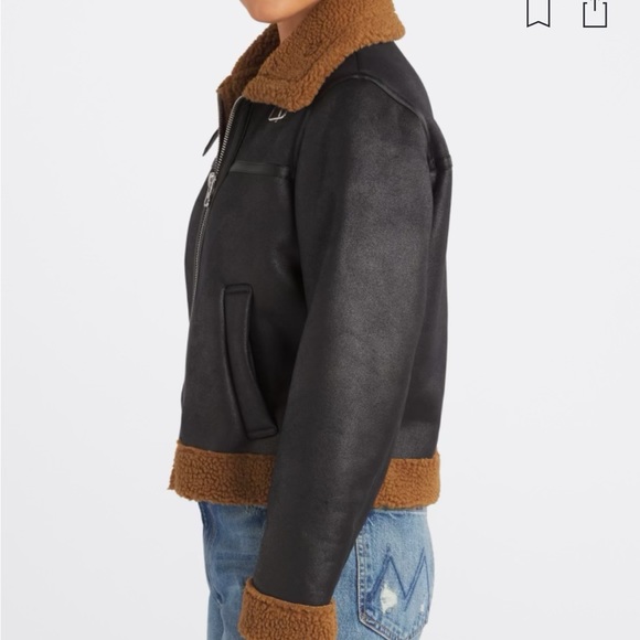 Coated Jacket w/Teddy Trim - Picture 4 of 14